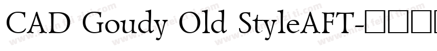 CAD Goudy Old StyleAFT字体转换